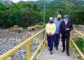 INDRHI levanta muro de gaviones en río Yuna para proteger de inundaciones a familias de Monseñor Nouel