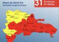 Casi todo el país en alerta roja por tormenta Grace