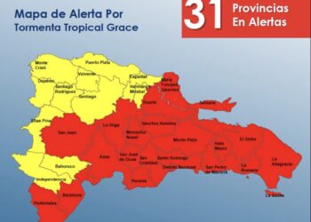 Casi todo el país en alerta roja por tormenta Grace