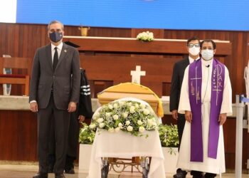 Velan a Monseñor Agripino Núñez Collado en PUCMM de Santiago; presidente Abinader y Primera Dama expresan condolencias a sus familiares