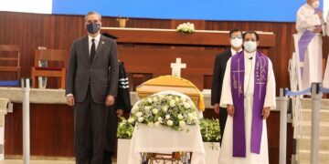 Velan a Monseñor Agripino Núñez Collado en PUCMM de Santiago; presidente Abinader y Primera Dama expresan condolencias a sus familiares
