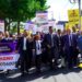 Abogados marchan en demanda de pensiones y seguro de salud establecidos en Ley de Seguridad Social