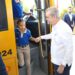 Presidente Abinader deja iniciado Sistema Nacional de Movilidad Escolar e inaugura escuela en La Victoria