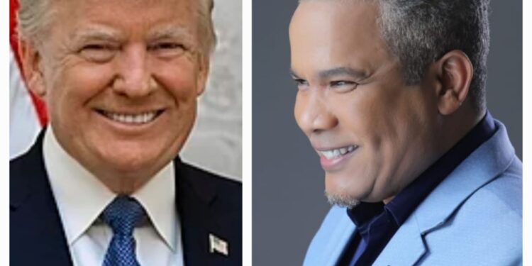 El senador y artista Héctor Acosta (El Torito) felicita al presidente electo Donald Trump