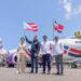 Ministro Collado le da salida al primer vuelo de Arajet a Puerto Rico